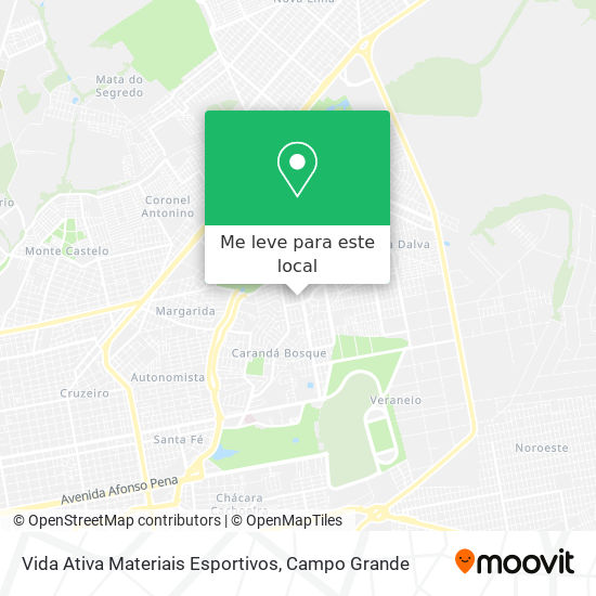 Vida Ativa Materiais Esportivos mapa