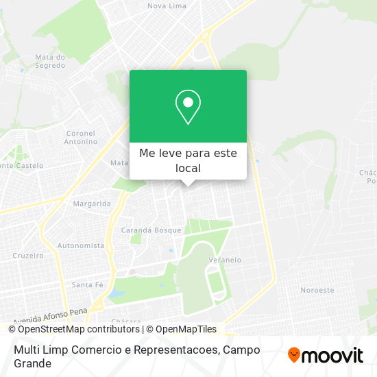 Multi Limp Comercio e Representacoes mapa