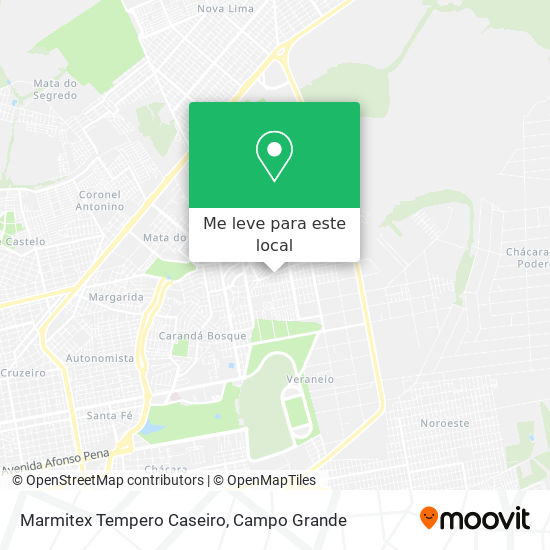 Marmitex Tempero Caseiro mapa