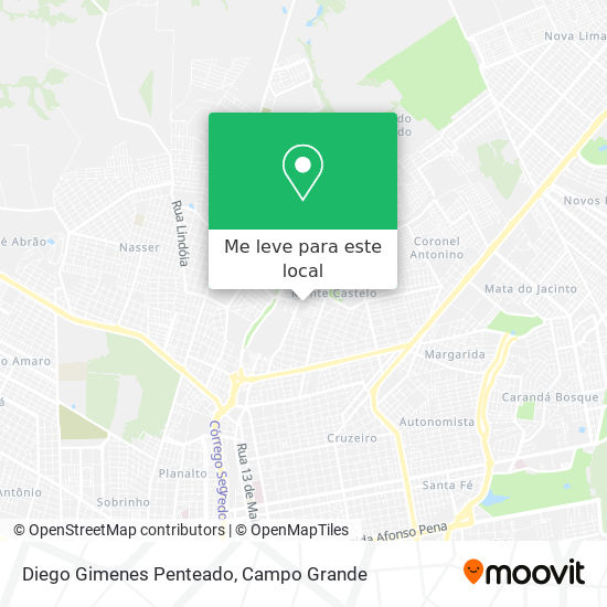 Diego Gimenes Penteado mapa
