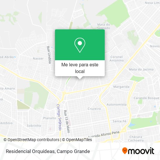 Residencial Orquídeas mapa