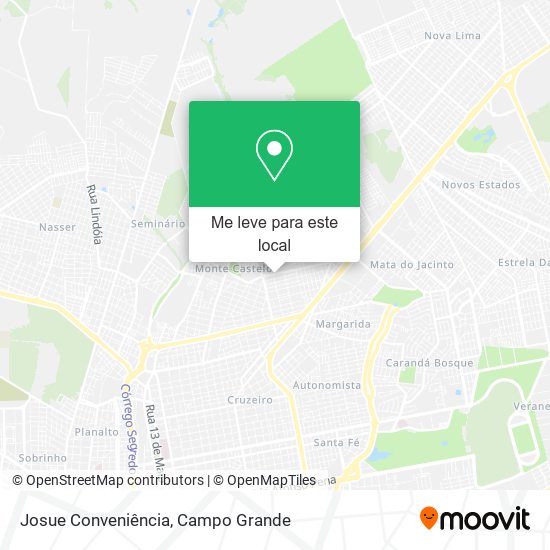 Josue Conveniência mapa