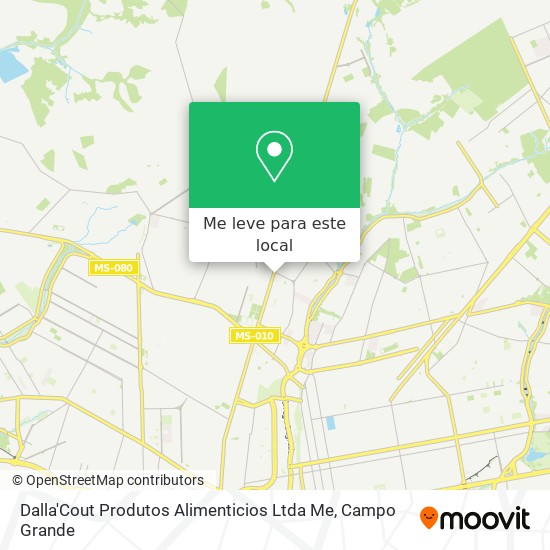 Dalla'Cout Produtos Alimenticios Ltda Me mapa