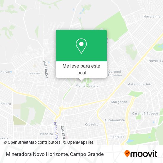 Mineradora Novo Horizonte mapa