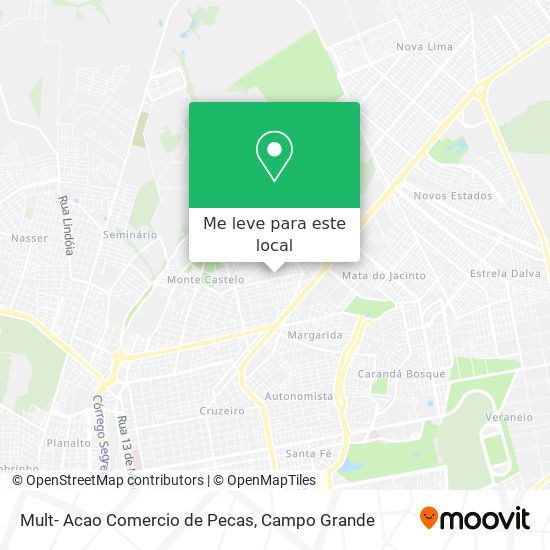 Mult- Acao Comercio de Pecas mapa