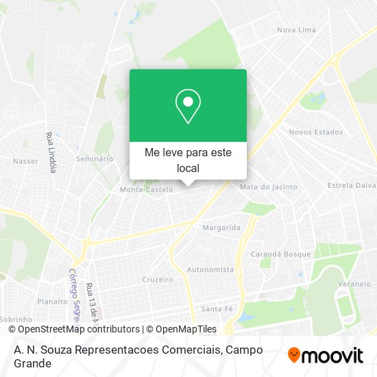 A. N. Souza Representacoes Comerciais mapa