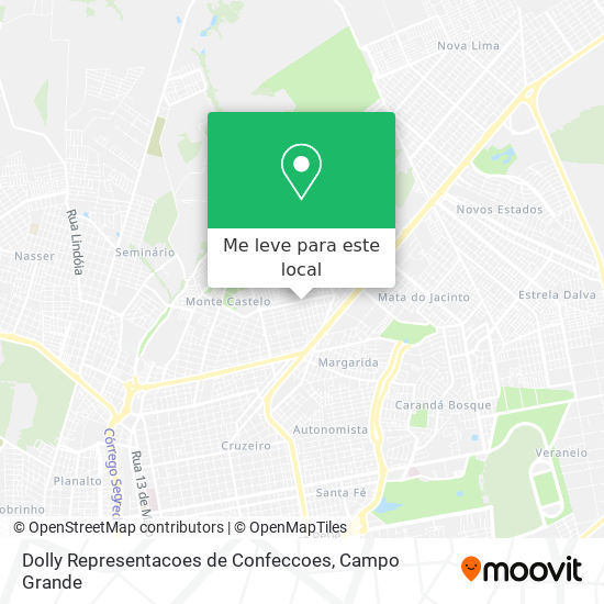 Dolly Representacoes de Confeccoes mapa