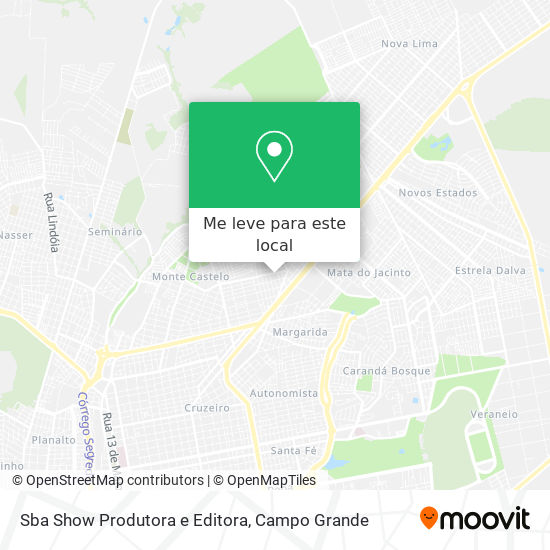 Sba Show Produtora e Editora mapa