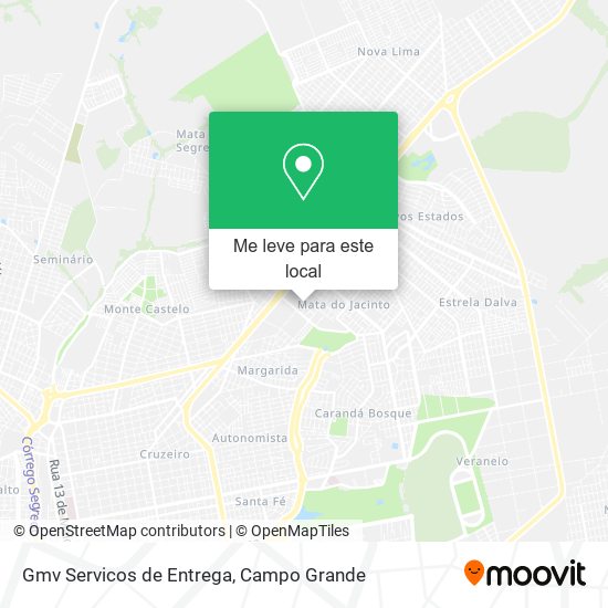 Gmv Servicos de Entrega mapa