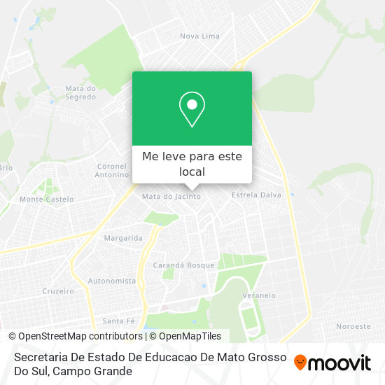 Secretaria De Estado De Educacao De Mato Grosso Do Sul mapa