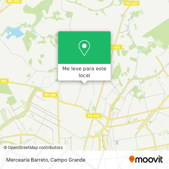 Mercearia Barreto mapa