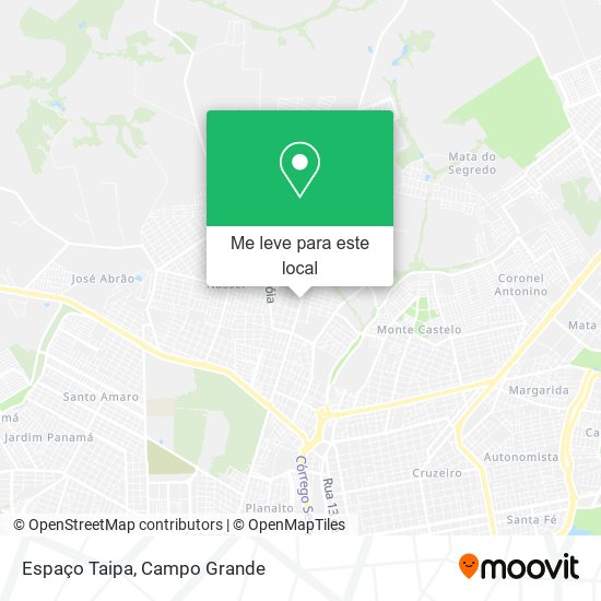 Espaço Taipa mapa