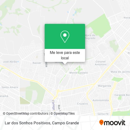 Lar dos Sonhos Positivos mapa