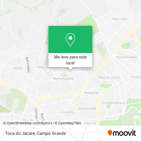 Toca do Jacaré mapa