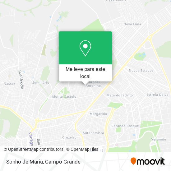 Sonho de Maria mapa