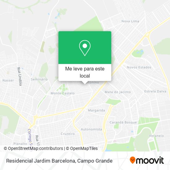 Residencial Jardim Barcelona mapa