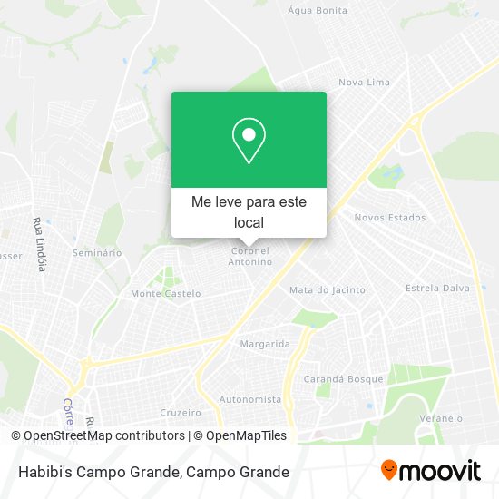 Habibi's Campo Grande mapa