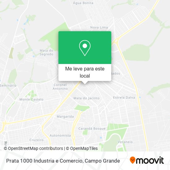 Prata 1000 Industria e Comercio mapa