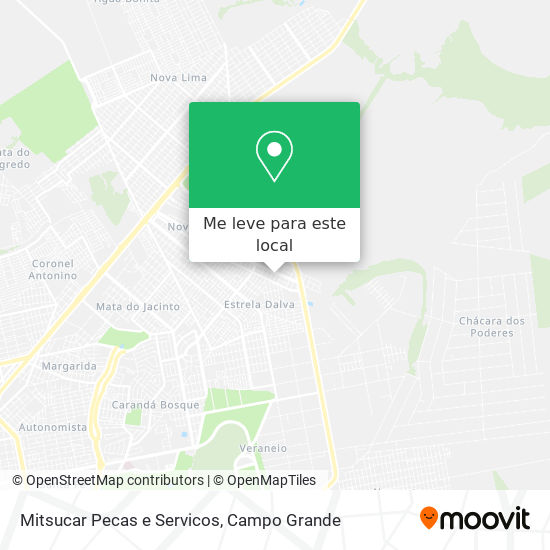 Mitsucar Pecas e Servicos mapa