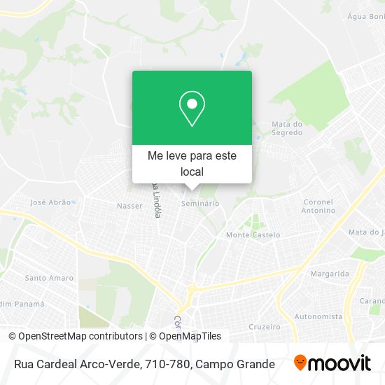 Rua Cardeal Arco-Verde, 710-780 mapa