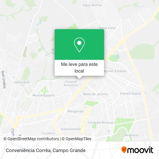 Conveniência Corrêa mapa