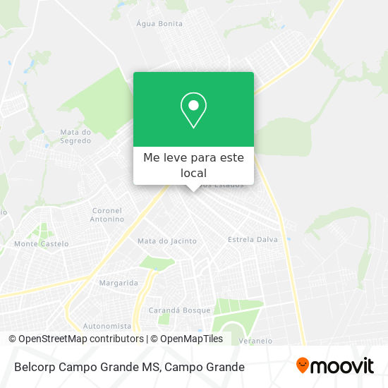 Belcorp Campo Grande MS mapa