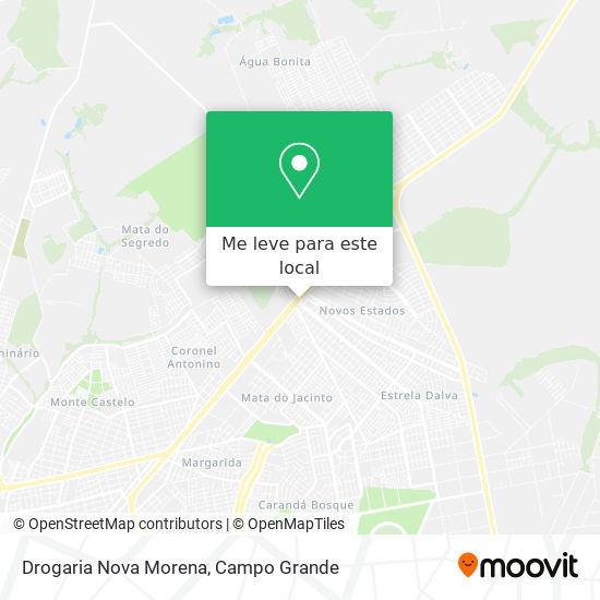 Drogaria Nova Morena mapa