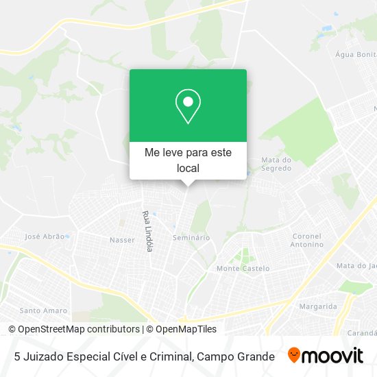 5 Juizado Especial Cível e Criminal mapa