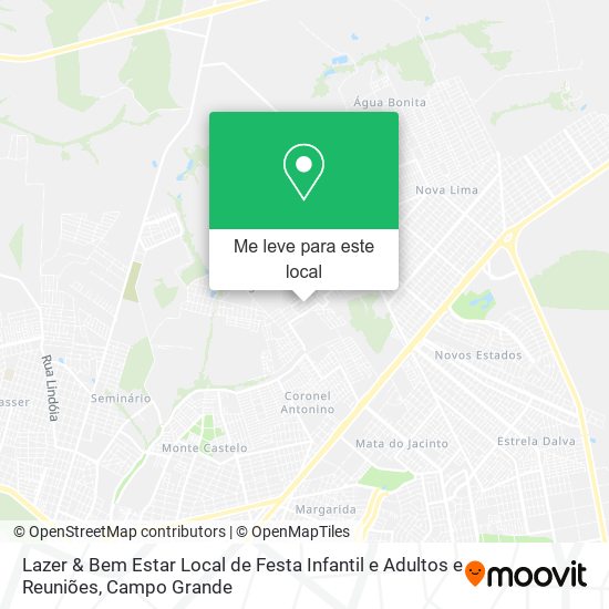 Lazer & Bem Estar Local de Festa Infantil e Adultos e Reuniões mapa