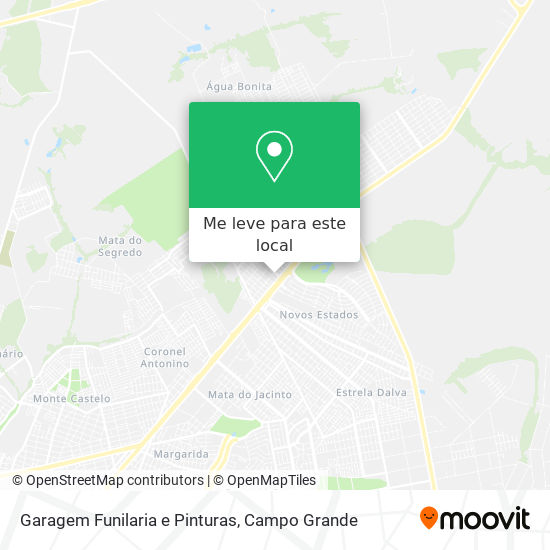 Garagem Funilaria e Pinturas mapa