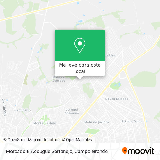 Mercado E Acougue Sertanejo mapa