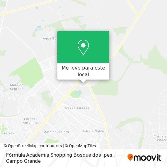 Fórmula Academia Shopping Bosque dos Ipes. mapa