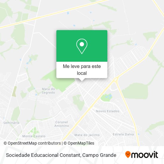 Sociedade Educacional Constant mapa