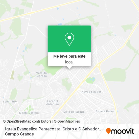 Igreja Evangelica Pentecostal Cristo e O Salvador. mapa