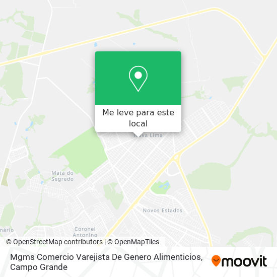 Mgms Comercio Varejista De Genero Alimenticios mapa