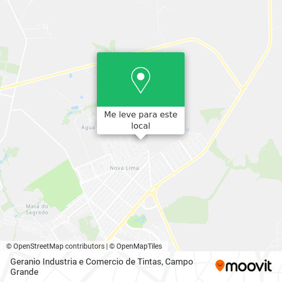 Geranio Industria e Comercio de Tintas mapa