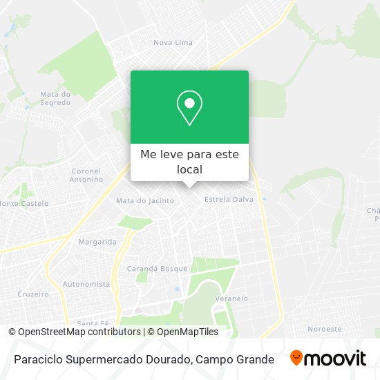 Paraciclo Supermercado Dourado mapa