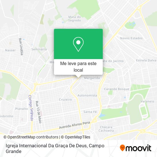 Igreja Internacional Da Graça De Deus mapa