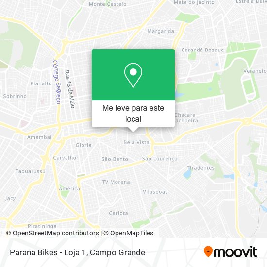 Paraná Bikes - Loja 1 mapa