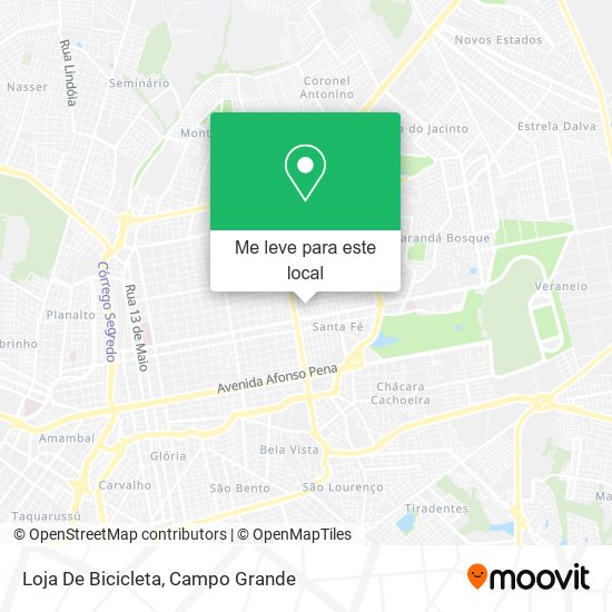 Loja De Bicicleta mapa