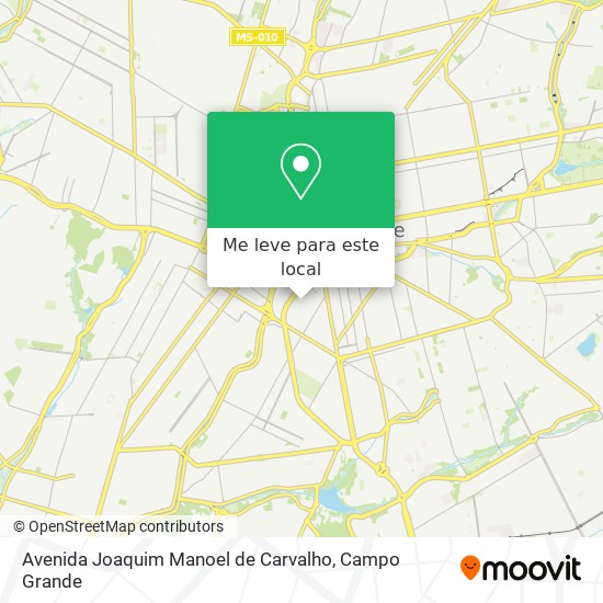 Avenida Joaquim Manoel de Carvalho mapa