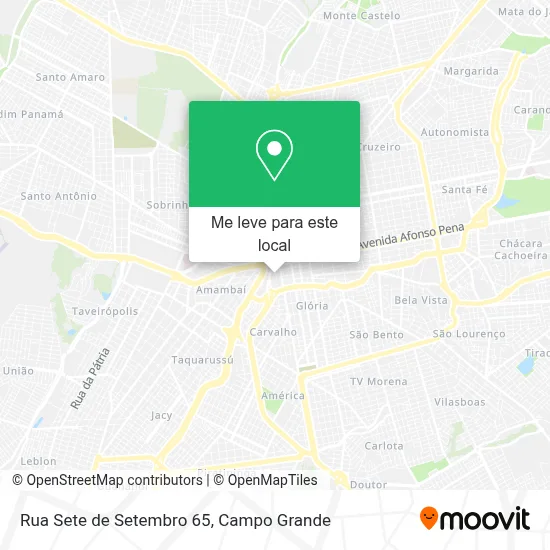 Rua Sete de Setembro 65 mapa