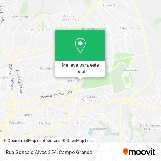 Rua Gonçalo Alves 354 mapa