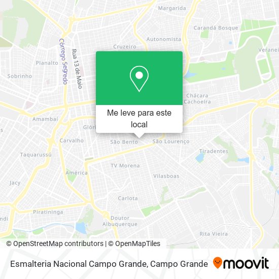 Esmalteria Nacional Campo Grande mapa