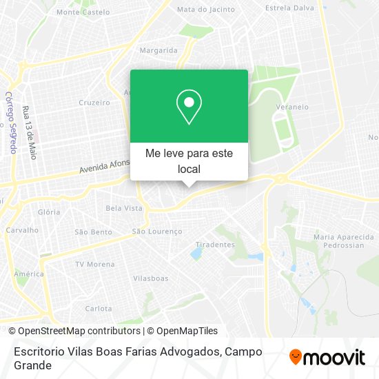 Escritorio Vilas Boas Farias Advogados mapa