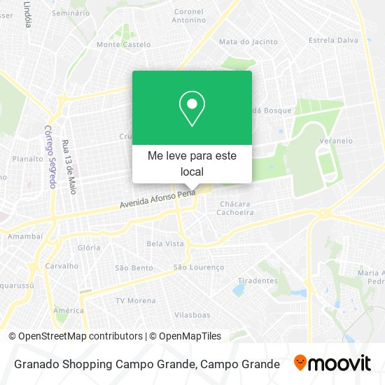 Granado Shopping Campo Grande mapa