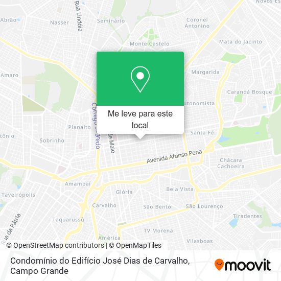 Condomínio do Edifício José Dias de Carvalho mapa