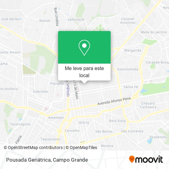 Pousada Geriátrica mapa