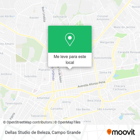 Dellas Studio de Beleza mapa