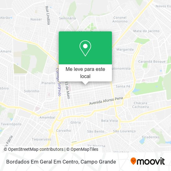 Bordados Em Geral Em Centro mapa